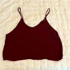 Brandy Melville maroon crop top